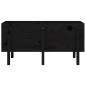 vidaXL Arriate elevado de jardín madera maciza pino negro 121x50x57 cm vidaXL Arriate elevado de jardín madera maciza pino negro 121x50x57 cm