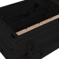 vidaXL Arriate elevado de jardín madera maciza pino negro 121x50x57 cm vidaXL Arriate elevado de jardín madera maciza pino negro 121x50x57 cm