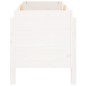 vidaXL Arriate elevado de jardín madera maciza pino blanco 101x50x57cm