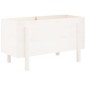 vidaXL Arriate elevado de jardín madera maciza pino blanco 101x50x57cm