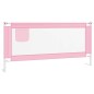 vidaXL Barandilla de seguridad cama de niño rosa tela 190x25 cm vidaXL Barandilla de seguridad cama de niño rosa tela 190x25 cm