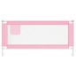 vidaXL Barandilla de seguridad cama de niño rosa tela 190x25 cm vidaXL Barandilla de seguridad cama de niño rosa tela 190x25 cm