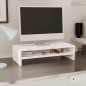vidaXL Soporte de monitor madera maciza de pino blanco 50x24x13 cm