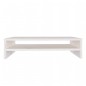 vidaXL Soporte de monitor madera maciza de pino blanco 50x24x13 cm