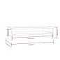 vidaXL Soporte de monitor madera maciza de pino blanco 50x24x13 cm