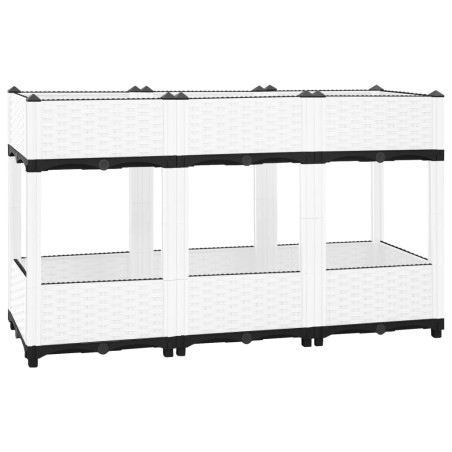 vidaXL Arriate polipropileno 120x40x71 cm