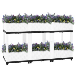vidaXL Arriate polipropileno 120x40x71 cm