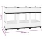 vidaXL Arriate polipropileno 120x40x71 cm