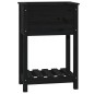 vidaXL Jardinera de madera maciza de pino negro 54x34,5x81 cm vidaXL Jardinera de madera maciza de pino negro 54x34,5x81 cm