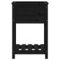 vidaXL Jardinera de madera maciza de pino negro 54x34,5x81 cm vidaXL Jardinera de madera maciza de pino negro 54x34,5x81 cm