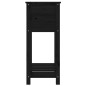 vidaXL Jardinera de madera maciza de pino negro 54x34,5x81 cm vidaXL Jardinera de madera maciza de pino negro 54x34,5x81 cm