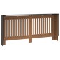 vidaXL Cubierta para radiador MDF negro 172x19x81,5 cm