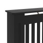 vidaXL Cubierta para radiador MDF negro 172x19x81,5 cm