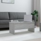 vidaXL Mesa de centro madera contrachapada gris Sonoma 102x50,5x46,5cm vidaXL Mesa de centro madera contrachapada gris Sonoma 102x50,5x46,5cm