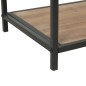 vidaXL Estantería de madera maciza de abeto y acero 90,5x35x180 cm vidaXL Estantería de madera maciza de abeto y acero 90,5x35x180 cm