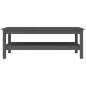 vidaXL Mesa de centro de madera maciza de pino gris 110x50x40 cm vidaXL Mesa de centro de madera maciza de pino gris 110x50x40 cm