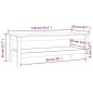 vidaXL Mesa de centro de madera maciza de pino gris 110x50x40 cm vidaXL Mesa de centro de madera maciza de pino gris 110x50x40 cm