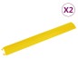 vidaXL Rampa protectora de cables de suelo 2 uds amarillo 98,5 cm vidaXL Rampa protectora de cables de suelo 2 uds amarillo 98,5 cm