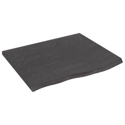 vidaXL Estante de pared madera roble tratada marrón oscuro 60x50x2 cm