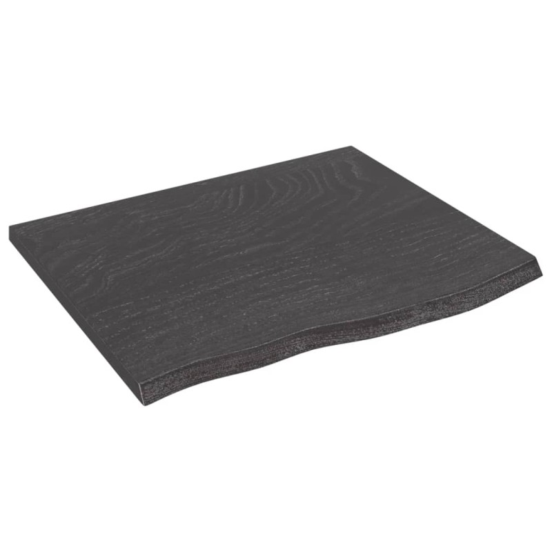 vidaXL Estante de pared madera roble tratada marrón oscuro 60x50x2 cm