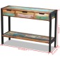 vidaXL Aparador con 3 cajones de madera maciza reciclada vidaXL Aparador con 3 cajones de madera maciza reciclada