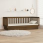 vidaXL Sofá cama madera maciza de pino marrón miel 90x200 cm vidaXL Sofá cama madera maciza de pino marrón miel 90x200 cm