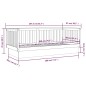 vidaXL Sofá cama madera maciza de pino marrón miel 90x200 cm vidaXL Sofá cama madera maciza de pino marrón miel 90x200 cm