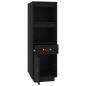 vidaXL Aparador alto de madera maciza de pino negro 34x40x108,5 cm vidaXL Aparador alto de madera maciza de pino negro 34x40x108,5 cm