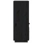 vidaXL Aparador alto de madera maciza de pino negro 34x40x108,5 cm vidaXL Aparador alto de madera maciza de pino negro 34x40x108,5 cm
