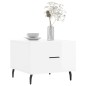 vidaXL Mesa de centro 2 uds madera ingeniería blanco brillo 50x50x40cm vidaXL Mesa de centro 2 uds madera ingeniería blanco brillo 50x50x40cm