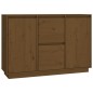 vidaXL Aparador de madera maciza de pino marrón miel 111x34x75 cm vidaXL Aparador de madera maciza de pino marrón miel 111x34x75 cm