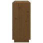 vidaXL Aparador de madera maciza de pino marrón miel 111x34x75 cm vidaXL Aparador de madera maciza de pino marrón miel 111x34x75 cm