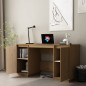 vidaXL Escritorio de madera maciza de pino marrón miel 140x50x75 cm