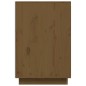 vidaXL Escritorio de madera maciza de pino marrón miel 140x50x75 cm