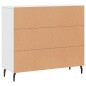 vidaXL Aparador de madera de ingeniería blanco 90x34x80 cm vidaXL Aparador de madera de ingeniería blanco 90x34x80 cm