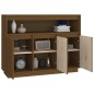 vidaXL Aparador de madera maciza de pino marrón miel 104,5x34x80 cm