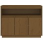 vidaXL Aparador de madera maciza de pino marrón miel 104,5x34x80 cm