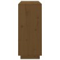vidaXL Aparador de madera maciza de pino marrón miel 104,5x34x80 cm