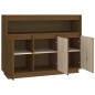 vidaXL Aparador de madera maciza de pino marrón miel 104,5x34x80 cm