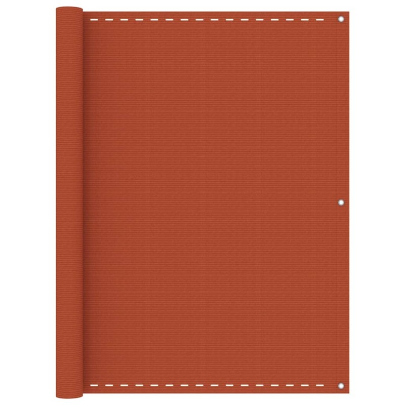 vidaXL Toldo para balcón HDPE naranja 120x600 cm vidaXL Toldo para balcón HDPE naranja 120x600 cm