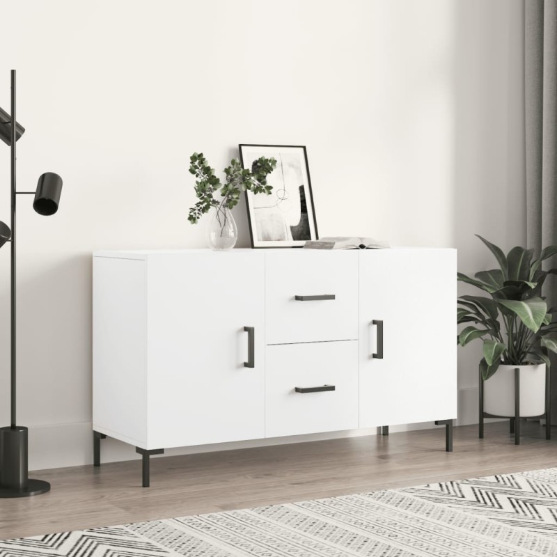 vidaXL Aparador de madera de ingeniería blanco 100x36x60 cm
