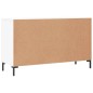 vidaXL Aparador de madera de ingeniería blanco 100x36x60 cm