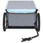 vidaXL Remolque para bicicletas negro y azul 65 kg vidaXL Remolque para bicicletas negro y azul 65 kg