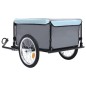 vidaXL Remolque para bicicletas negro y azul 65 kg vidaXL Remolque para bicicletas negro y azul 65 kg