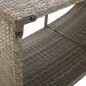 vidaXL Estantes de almacenaje 2 unidades ratán sintético gris vidaXL Estantes de almacenaje 2 unidades ratán sintético gris