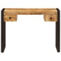 vidaXL Mesa de escritorio 2 cajones madera maciza mango 110x50x77 cm vidaXL Mesa de escritorio 2 cajones madera maciza mango 110x50x77 cm