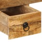 vidaXL Mesa de escritorio 2 cajones madera maciza mango 110x50x77 cm vidaXL Mesa de escritorio 2 cajones madera maciza mango 110x50x77 cm