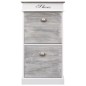 vidaXL Mueble zapatero de madera de Paulownia gris 50x28x98 cm vidaXL Mueble zapatero de madera de Paulownia gris 50x28x98 cm