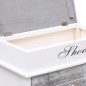 vidaXL Mueble zapatero de madera de Paulownia gris 50x28x98 cm vidaXL Mueble zapatero de madera de Paulownia gris 50x28x98 cm