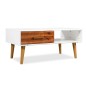 vidaXL Mesa de centro de madera de acacia maciza 90x50x40 cm vidaXL Mesa de centro de madera de acacia maciza 90x50x40 cm